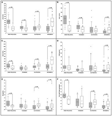 Porcine Breed, Sex, and Production Stage Influence the Levels of Health Status Biomarkers in Saliva Samples